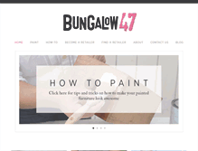 Tablet Screenshot of bungalow47.com